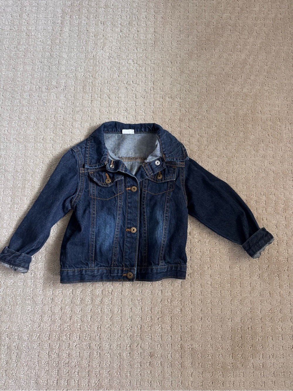 Wrangler Kids Dark Blue Denim Jacket - Button Front